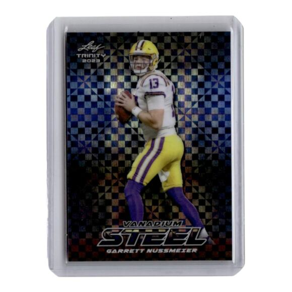Garrett Nussmeier LSU 2023 Trinity Leaf Steel Vanadium #S-33 7/9 - Picture 1 of 2